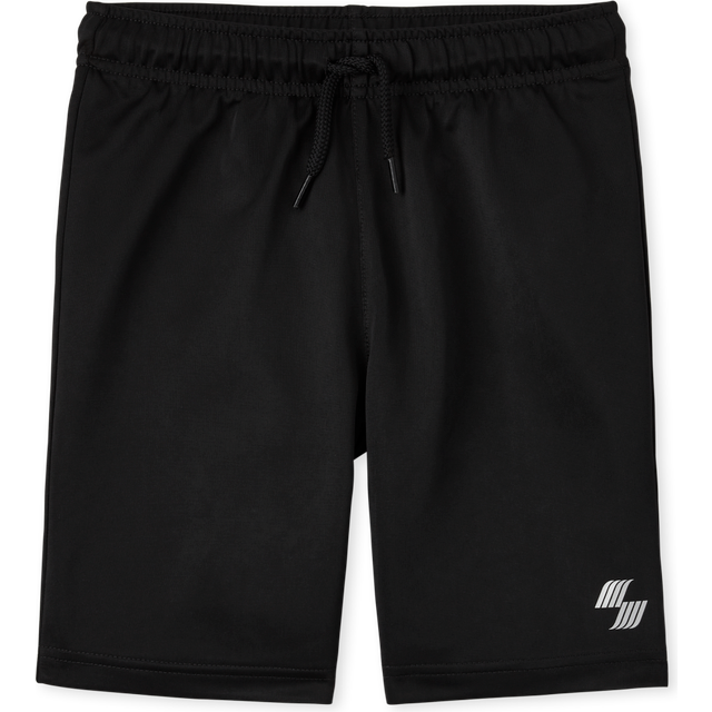 The Children's Place Boys' Athletic Basketball Shorts  Black  X-Small