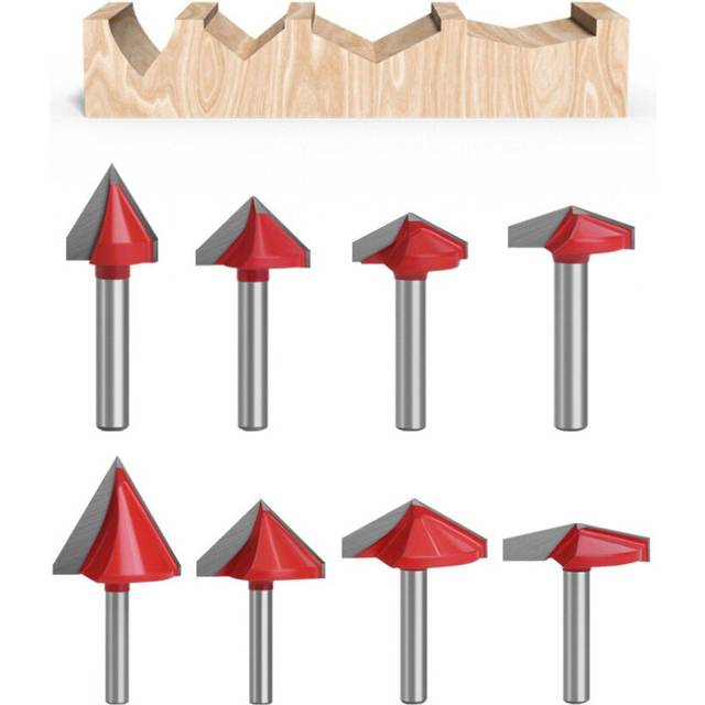 (90 Degree, 32mm) 6mm 60-150 Degree Router Bits CNC Engraving V Type Milling Cutter Woodworking Carving Knife Tungsten Carbide Cutting Tool