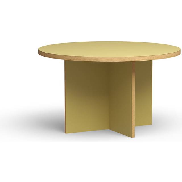 HKLiving - Dining Table, Round - 130 cm - Matbord - Olive - 129 x 129 x 74 cm