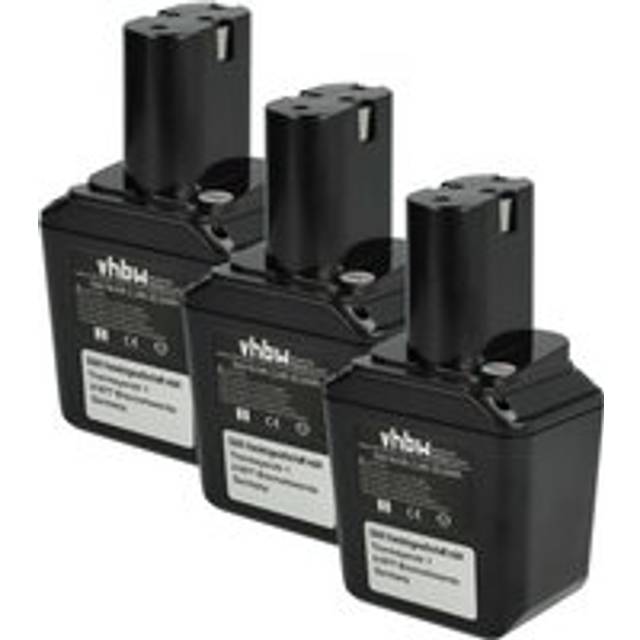 3x Battery Replacement for Bosch 2 607 335 095, 2607335095, 2 607 335 103, 2607335103 for Power Tools (2100 mAh, NiMH, 9.6 v) - Vhbw