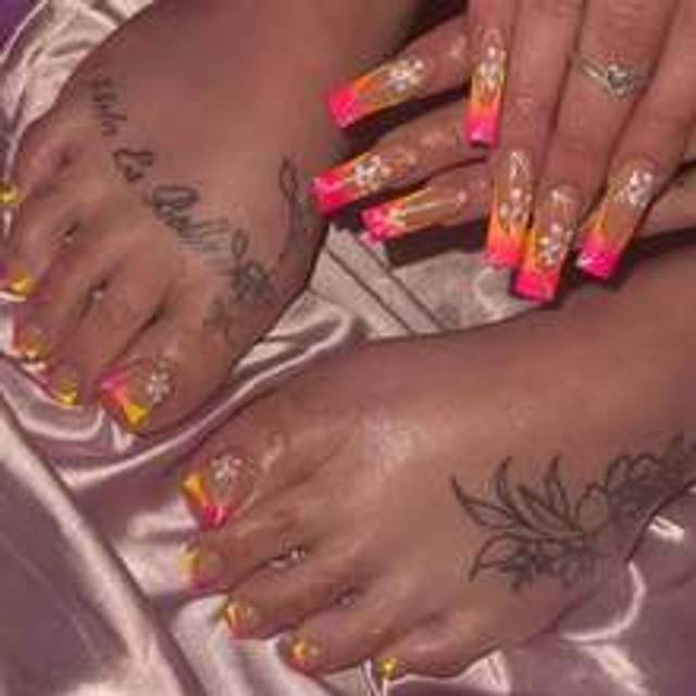 48st/set Fyrkantiga lösnaglar med tryck på lösnaglar med blommig fransk spetsdesign, inklusive gelélim och nagelfil, lämplig för alla kvinnor, perfekt - Multifärgad
