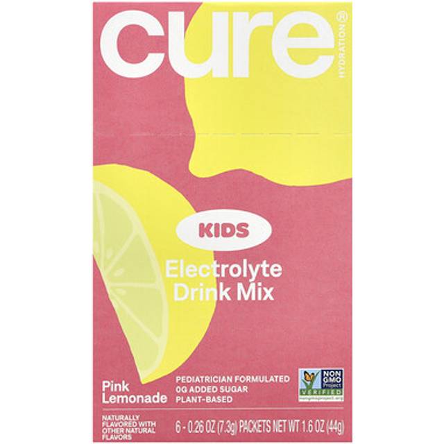 Cure Hydration  Kids  Electrolyte Drink Mix  Pink Lemonade  6 Packets  0.26 oz (7.3 g) Each