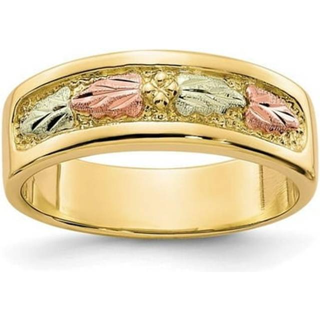 10K Tri-color Black Hills Gold Ring, Size 7