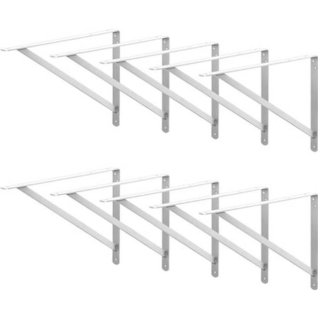 Decko Products 49146-10 Heavy-Duty Shelf Bracket  14.5-Inch X 10-Inch  White  10-Pack