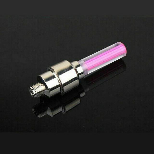 (a-2pcs pink) 2pcs Bike Light With Battery Mountain Road Bike Bicycle Lights LED Tyre Tire Valve Caps Wheel Spokes LED Light Bike Accessories