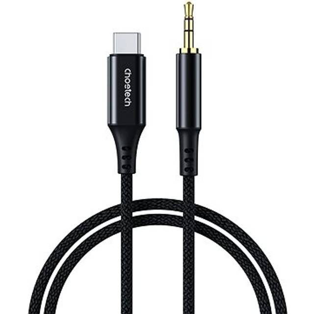 Choetech USB-C till Aux Kabel 2m 3.5 mm mini jack - Svart
