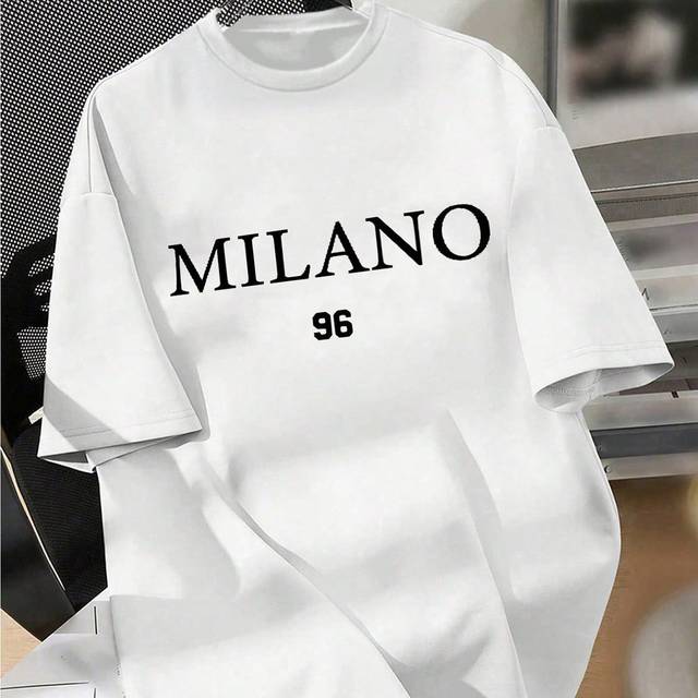 SHEIN Teenage Boys&#39; Short Sleeve Simple Letter Print Comfortable All-Match T-Shirt, Suitable For Travel Outfits