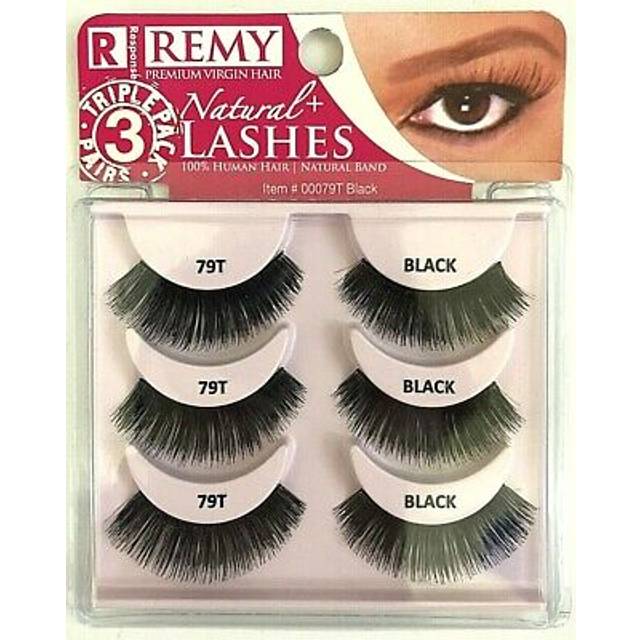Magic Collection Response Remy Natural Plus Lashes Black 79 3 Pairs / Black