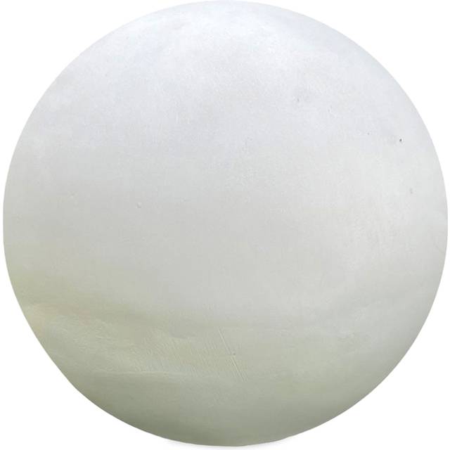 wilko Concrete Effect White Washed Outdoor Garden Decorative Ball 38cm