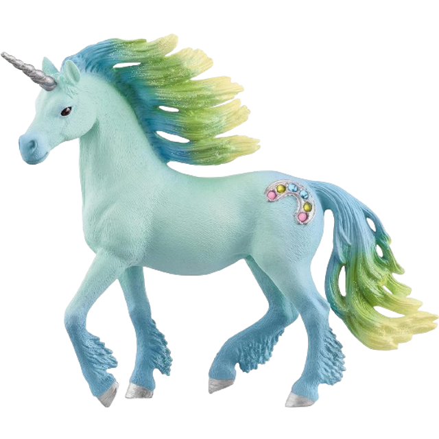 SCHLEICH 70722 Spelfigur – Sockervadd enhörning Heng bayala, flerfärgad