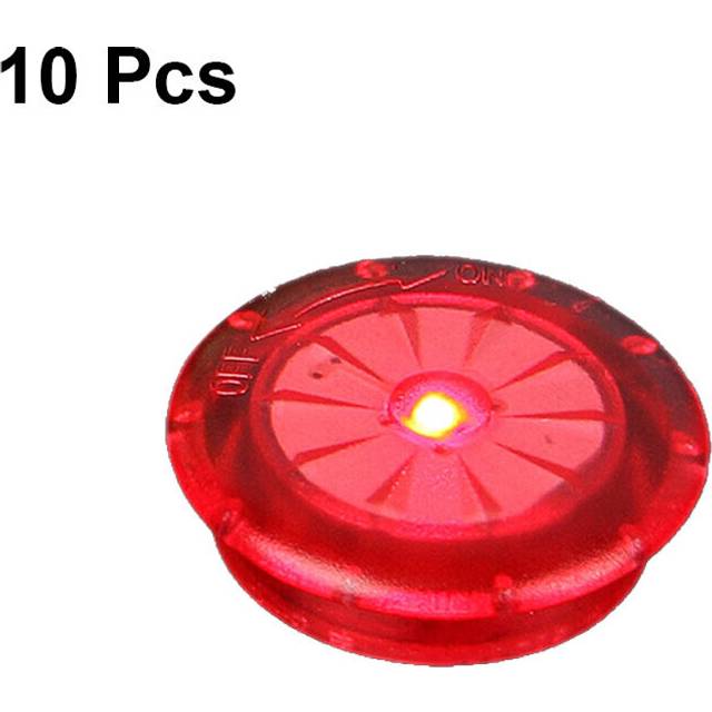 (a-10Pcs Red) 10Pcs Bicycle Light Mini Bike Light Colorful Bicycle Led Light with Battery Bike Wheel Spoke Running Lights Bicycle Accessories