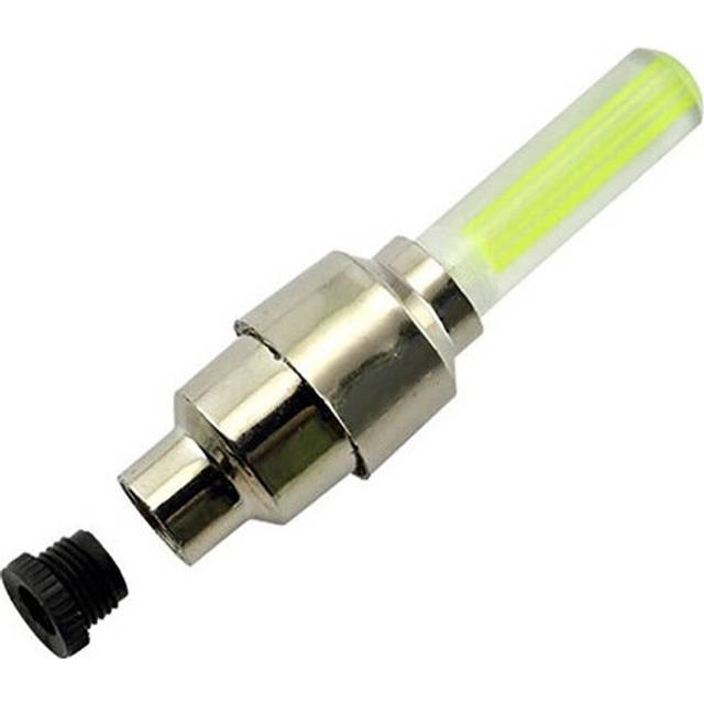 (a-yellow) 1pcs LED Light Mountain Road Car Bicycle Lights Tire Stem Cap Valve Wheel Spokes LED Flash Light MTB Cycling Bike Accessories
