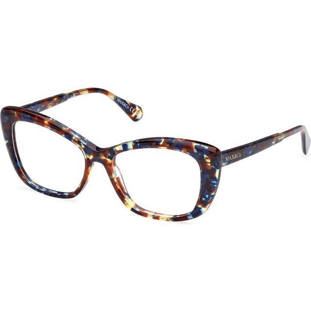 Max & Co. MO5143 55A 54 Sköldpaddemönstradeshell Glasögon (Endast Båge) Kvinna