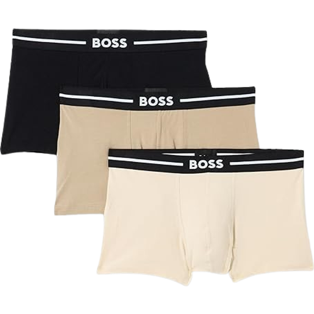 Boss Mens Open Miscellaneous Pack of Three Cotton-blend Jersey Trunks M - OPEN MISCELLANEOUS