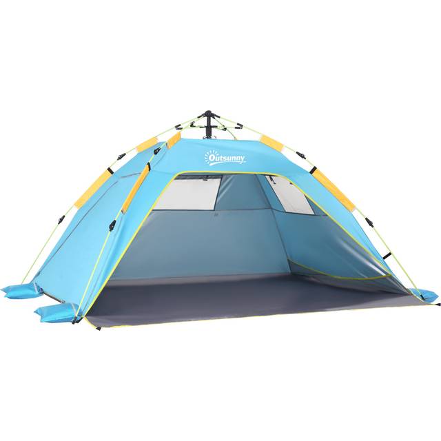 Outsunny 2 Man Pop Up Shaded Tent Blue - 13 x 13 x 68cm