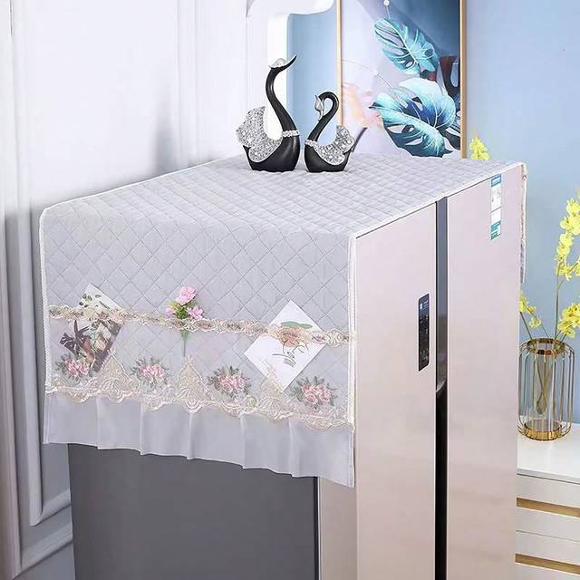 SHEIN New Refrigerator Top Cover Dustproof Cloth Washing Machine Double Door Dust Cloth Set 65*160cm,Bag,Organizer,Storage