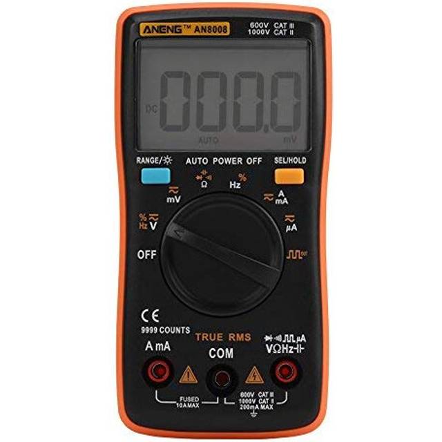ANENG Digital Multimeter Autoranging,AN8008 True-RMS Digital Multimeter AC DC Voltage Ammeter Current Ohm Meter-Diode/Shutdown,Frequency and Duty