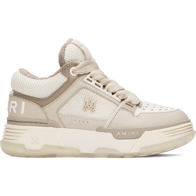 AMIRI White & Beige MA-1 Sneakers - Alabaster Birch - IT 40