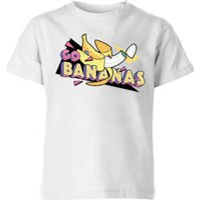 Go Bananas Kids' T-Shirt - White - 5-6 Years - White