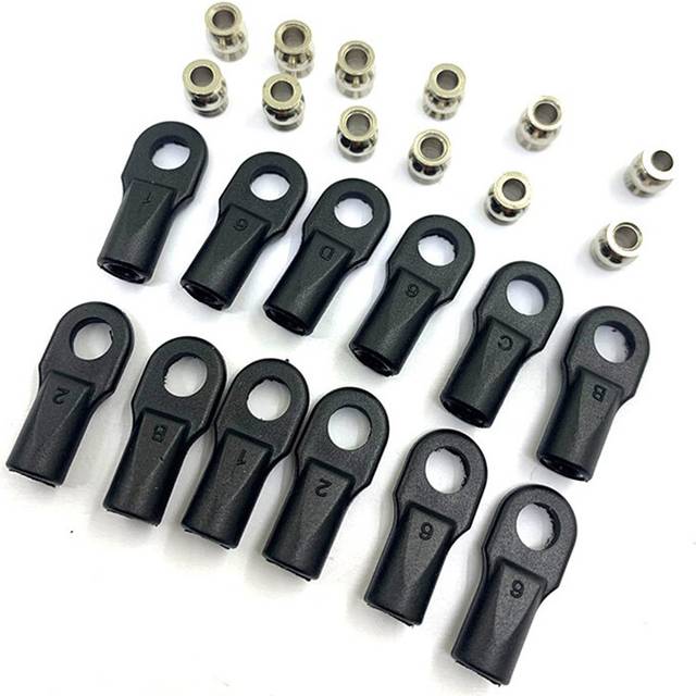 12Pcs 5347 Rod End Ball Joint General Trolley Ball Sets for 1/10 E- SUMMIT