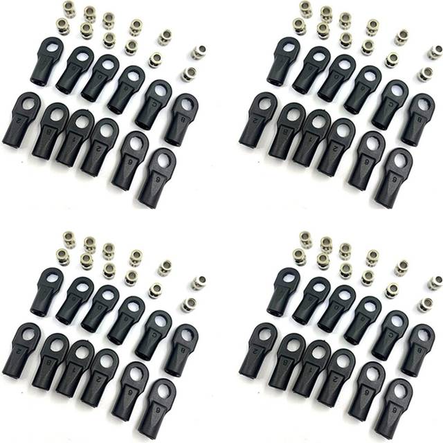 48Pcs 5347 Rod End Ball Joint General Trolley Ball Sets for 1/10 E- SUMMIT