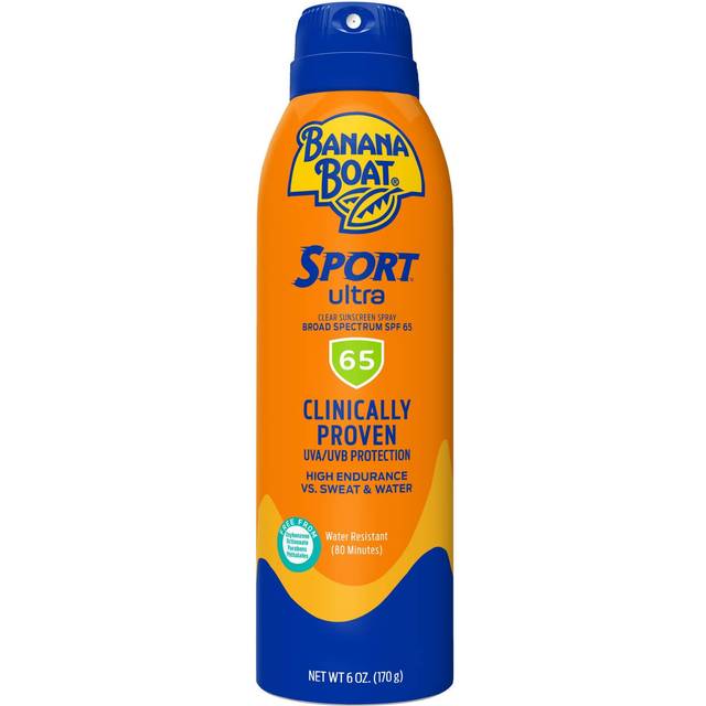 Banana Boat Sport Ultra SPF 65 Sunscreen Spray  6oz | Banana Boat Sunscreen Spray SPF 65  Oxybenzone Free Sunscreen  High SPF Sunscreen  Spr