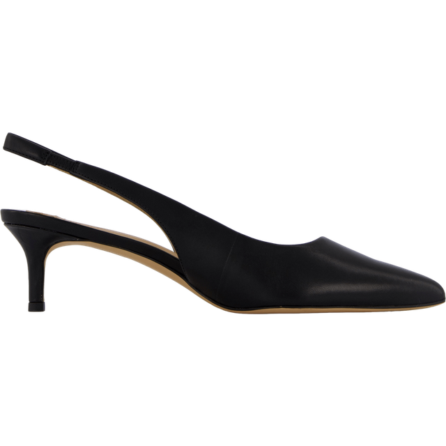 Lauren Ralph Lauren för kvinnor. 802927937001 Svarta Lolah läderskor (35.5), Hud, 5 till 8 cm, Ingen, Casual, Parti - Läder (35.5)