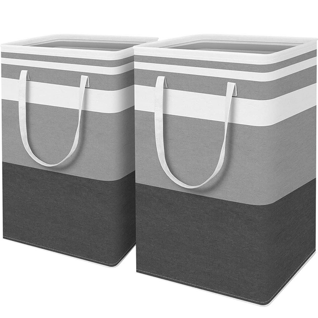 moresk-2-Pack Tall Clothes Hamper with Extended Handles