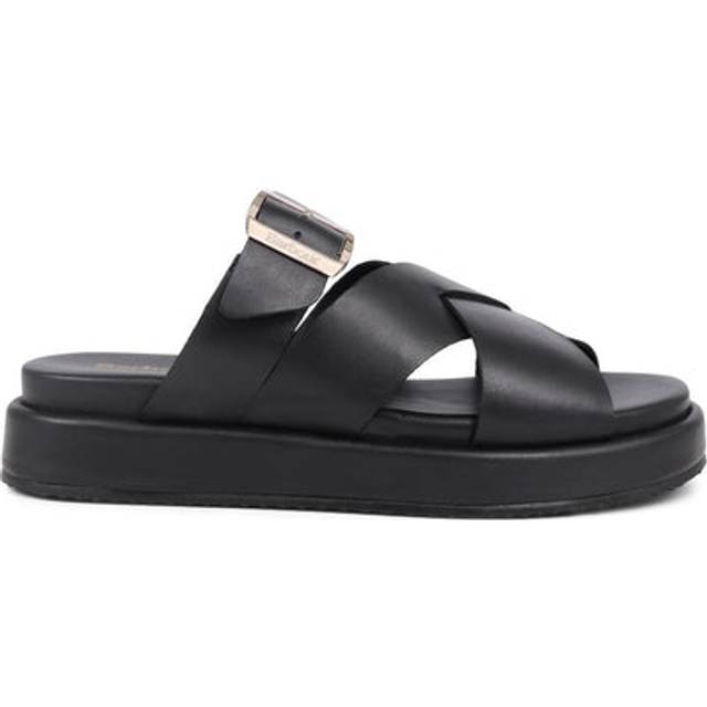 Barbour Annalise Leather Mule Sandals - BARBR39508 / 324 822 - Black