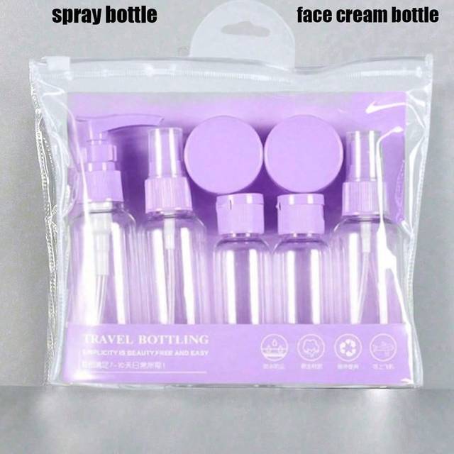 SHEIN Pp Material Travel Bottle Set, Rlotion, Travel Accessoriesefillable, Portable, Leak-Proof, Travel Bottle Set, For Toiletries, Empty Liquid Container,