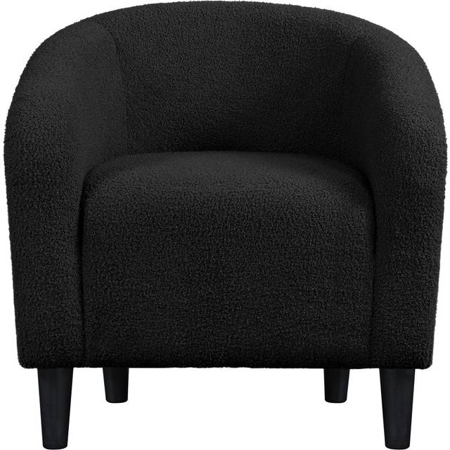 Boucle Club Chair - Black (73cm H X 70.5cm W X 65cm D)