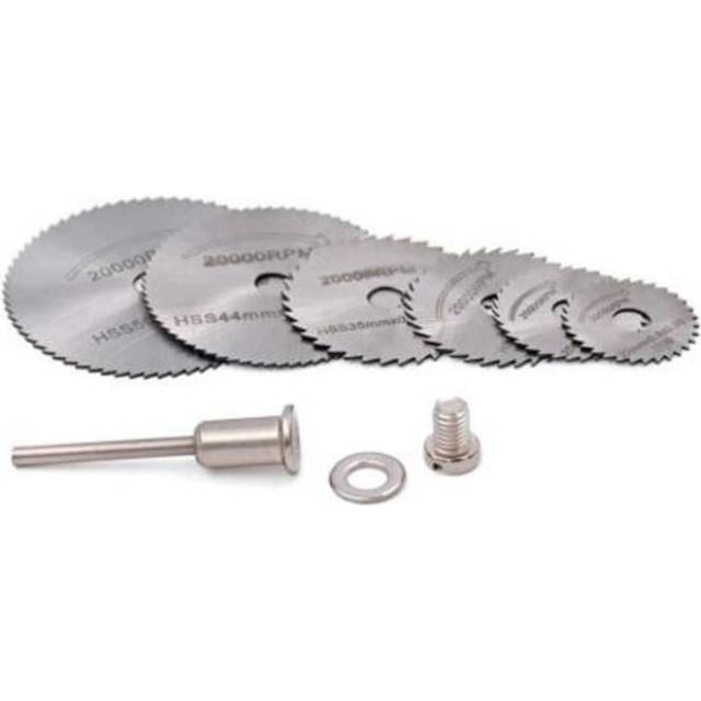(Standard, 1) Circular Saw Blades Set For Wood Cutting Disc Rotary Tools Dremel Power 1401 6Pcs