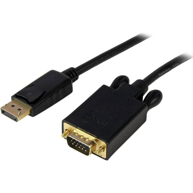 StarTech.com 6 ft DisplayPort to VGA Adapter Converter Cable – DP to VGA 1920x1200 - Black