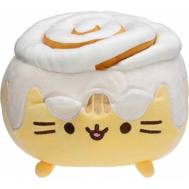 Pusheen Cinnamon Roll Style Cute Cat Plush Cushion, Cuddly 9 Inches Soft Kitten Food Meme Pillow Plushies, Adorable Cartoon Anime Game Toy, Animal Game  Anime
