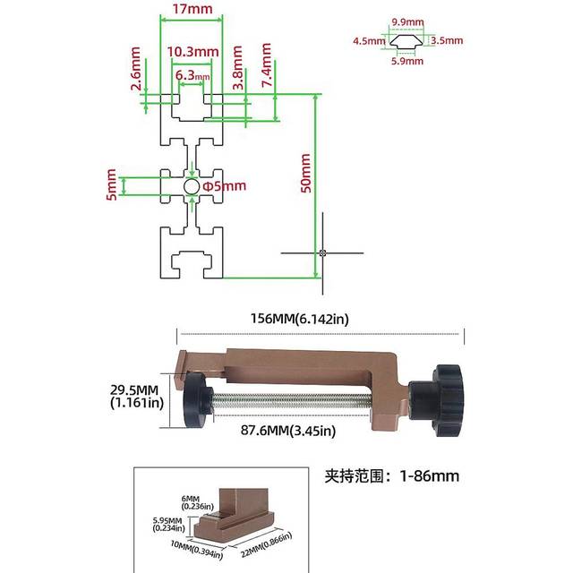 Trimming Machine Milling Grooving Engraving Guide Rail Adjustable Backing Woodworking DIY Auxiliary Type F