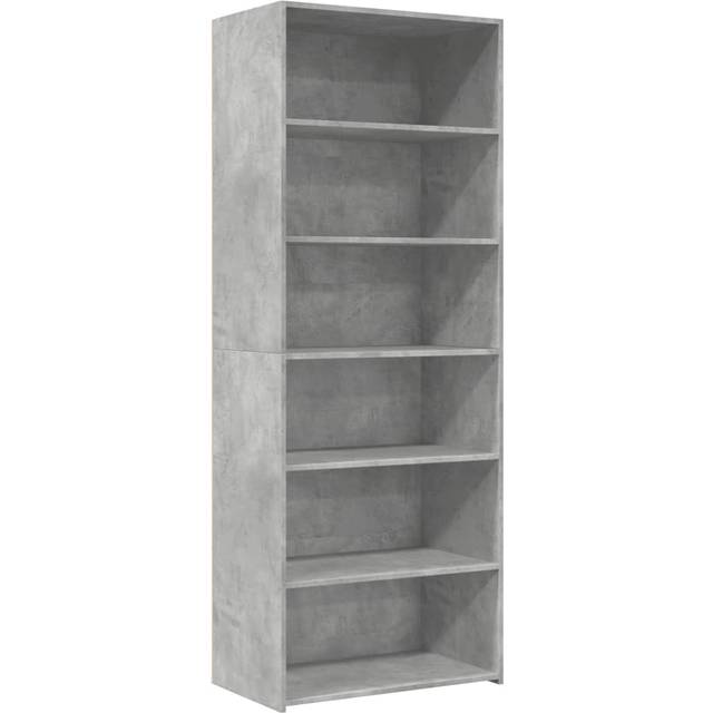 vidaXL Highboard Concrete Grey 70x41x185 cm Engineered Wood