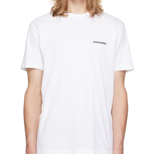 Dsquared2, T-Shirts, male, White, XL, T-shirt with print