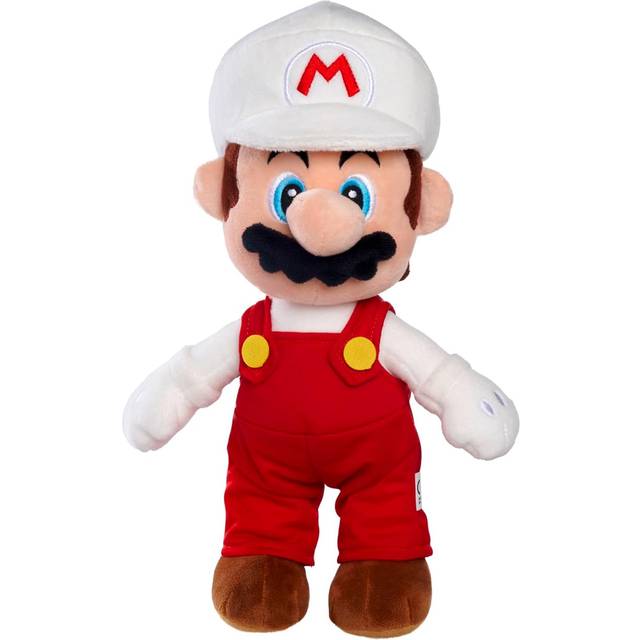 Super Mario Fire Mario 30Cm Soft Toy - One Colour