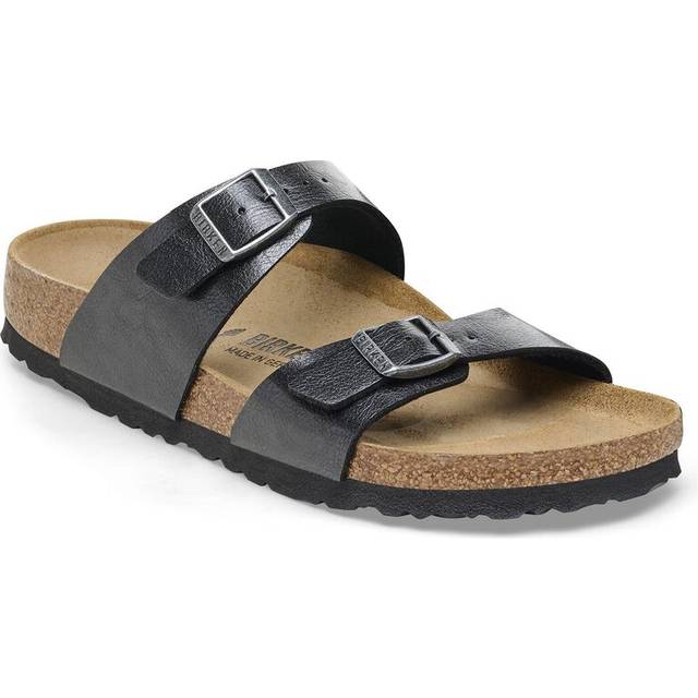 Birkenstock Sydney BS Birko-Flor Unisex Slides Graceful Licorice Sandals - Medium x UK 7.5