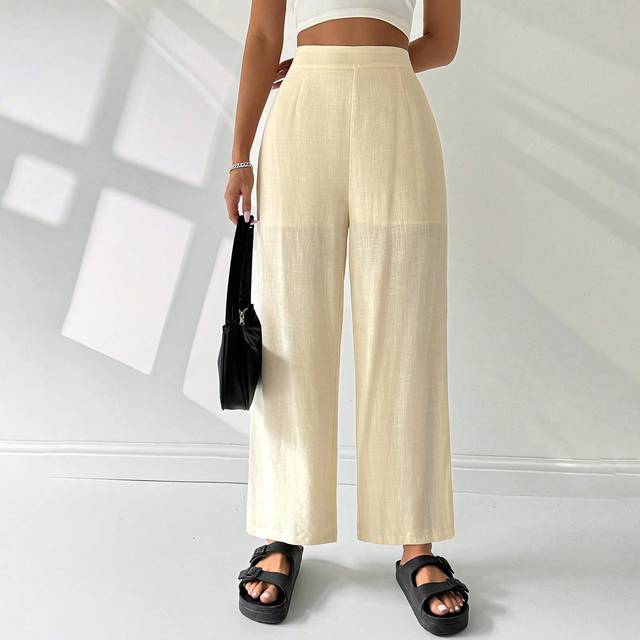 SHEIN Linen Women Pants