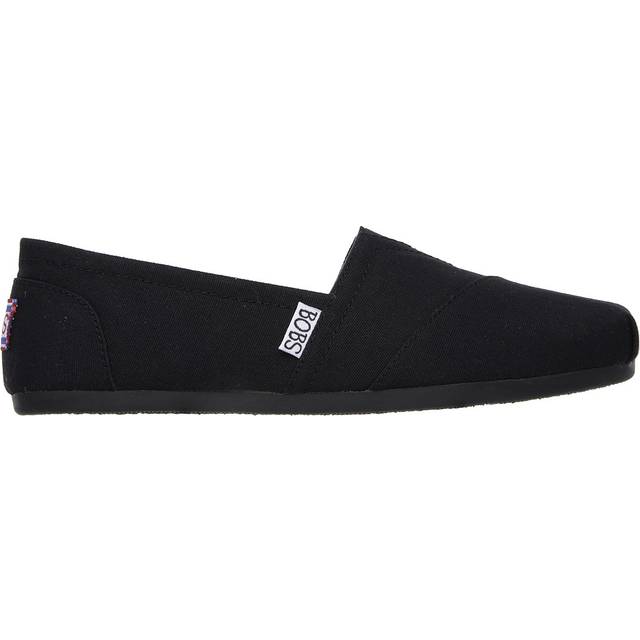 Skechers womens Bobs Plush - Peace & Love Flat  Black  9.5 Wide US