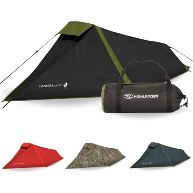 Highlander Blackthorn 1 Man Tent ? Lightweight & Waterproof. 4 Season Tent for 1 Person. Quick And Easy Pitch Ultra Low-Profile for Hiking, Fishing,