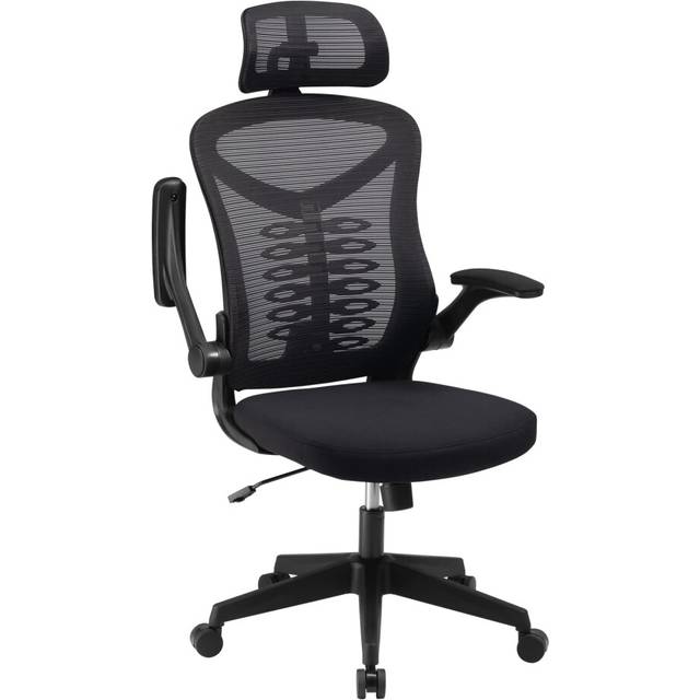 Magic Life Ergonomic Office Chair Computer Chair with Adjustable Headrest/Lumbar Support, High Back 3D Armrests Home Mesh Chair (Black)