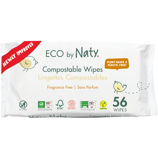 Naty Sensitive Wipes Unscented 56 st