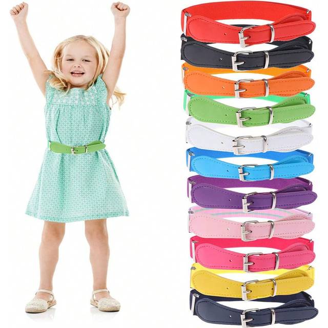 SHEIN Kids Belt Adjustable Elastic Fashion Belt With Pin Buckle For Girls Kids