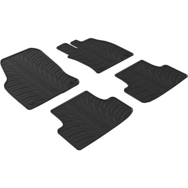 Car Mats for CUPRA Ateca 2019 - 2025 | Gledring Tailored Black Rubber 4 Piece Floor Mat Set