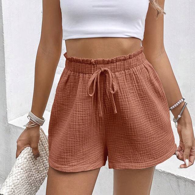 SHEIN Women&#39;s Vacation & Leisure Allover Print Tie-Waist Shorts, Back To School Clothes, Old Money Style