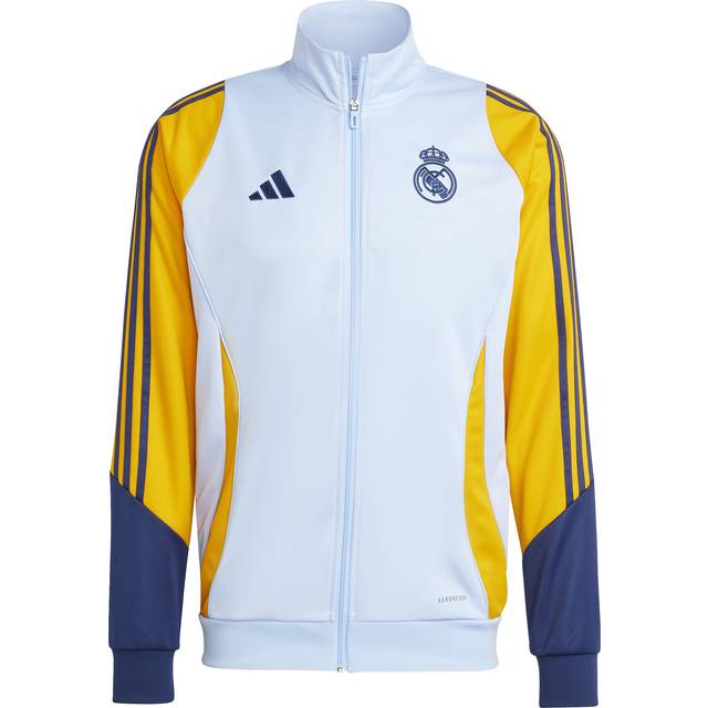 '24-'25 Real Madrid Tracksuit (Glow Blue) Men's Polyester Made By: Adidas