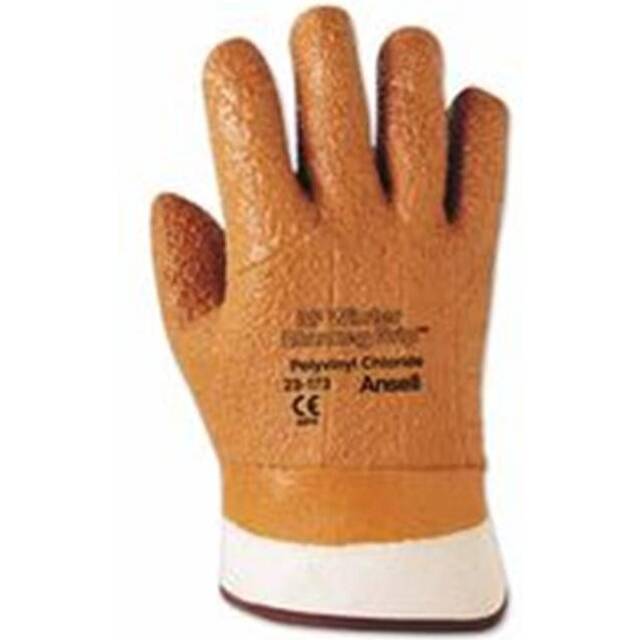 Ansell  Vinyl Gloves- 10- Orange