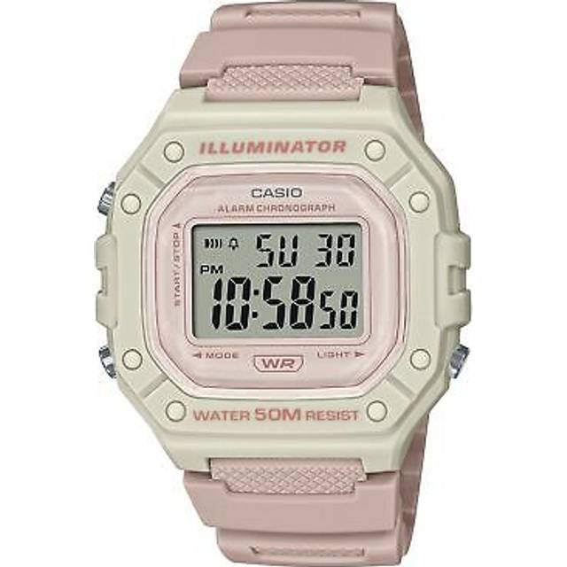 [Casio] CASIO Standard Digital Watch W-218HC-4A2V Men's Women's Cheap Casio Chipkashi Pink Beige Overseas Model